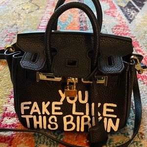 Sonique Saturday mini “Birkin” You Fake Like This Birkin
